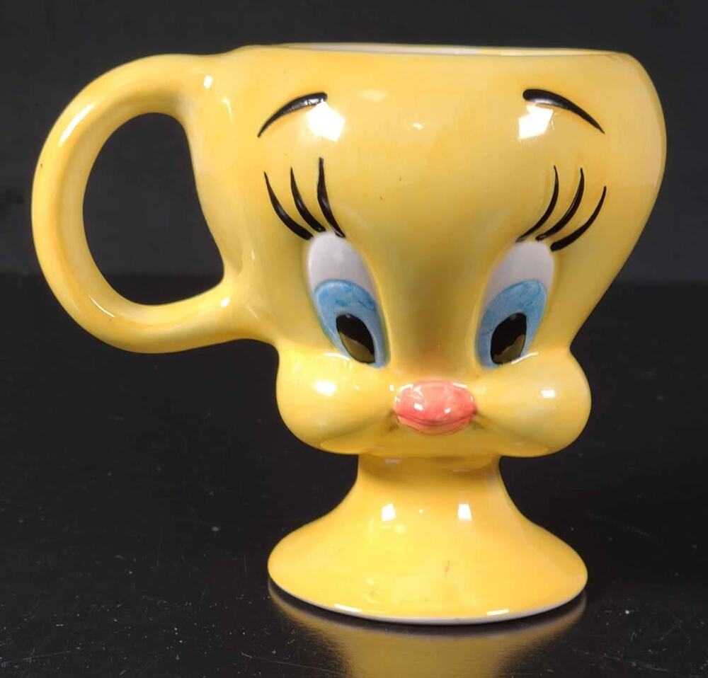 Vintage Tweety Bird Mug 3D Head Cup Warner Bros 2000